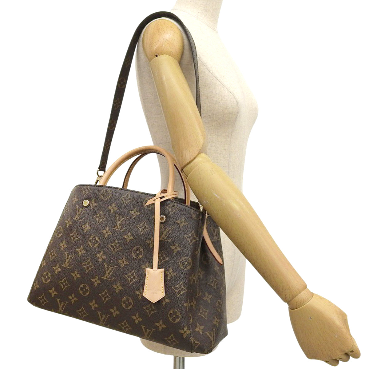 Monogram Montaigne MM Monogram Canvas Brown M41056