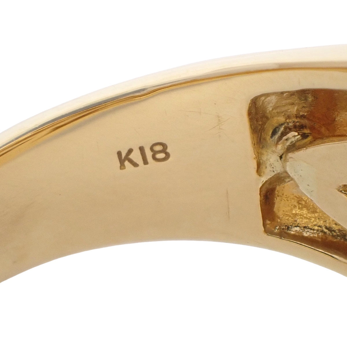 Diamond and pearl ring, D0.93, 18K yellow gold, 13.3g