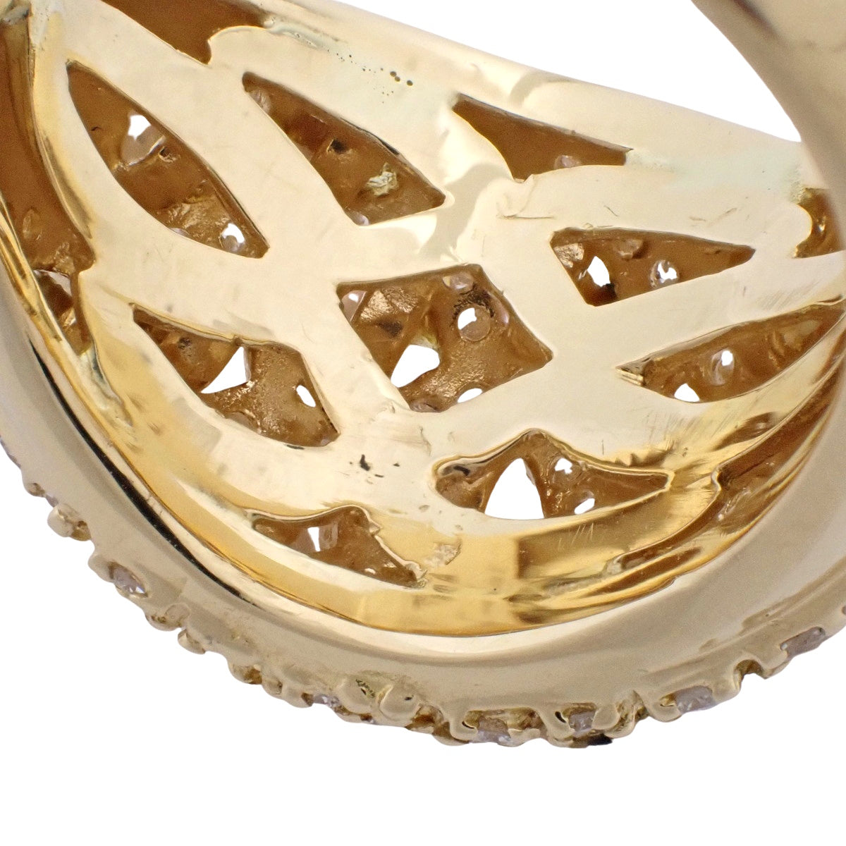 Diamond and pearl ring, D0.93, 18K yellow gold, 13.3g