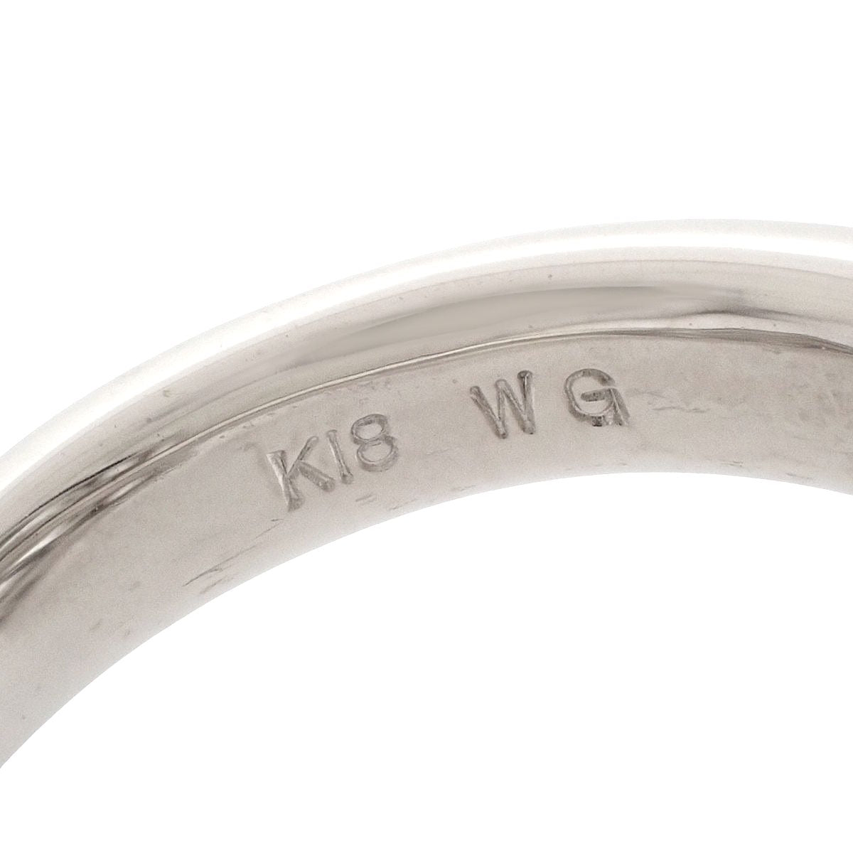 パール ダイヤモンド コメット リング P/D1.04 ホワイトゴールド K18WG 22.1g