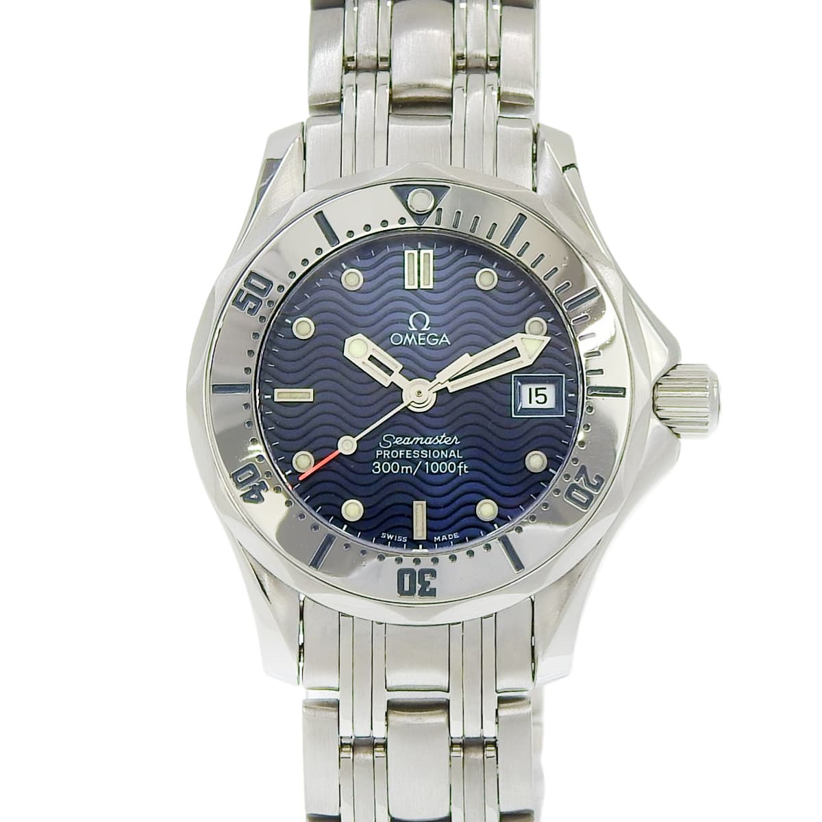 シーマスター300 2582.8 SS ブルー クオーツ レディース