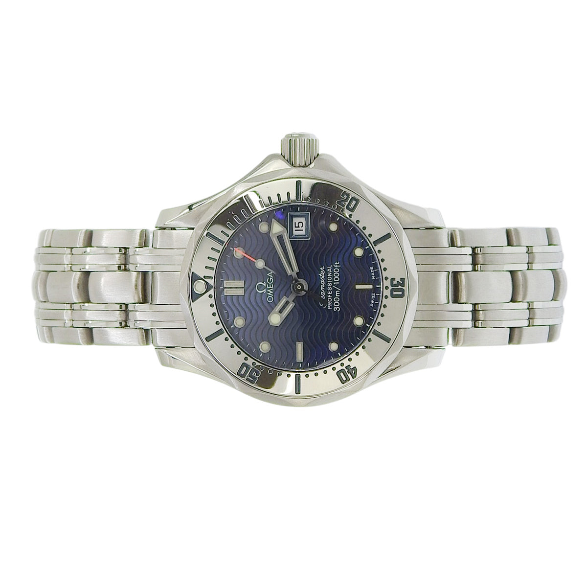 シーマスター300 2582.8 SS ブルー クオーツ レディース