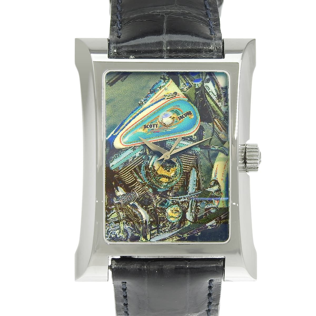 エスプレンディドス 2414-1SCO SS/革 Tobacco color 自動巻き メンズ