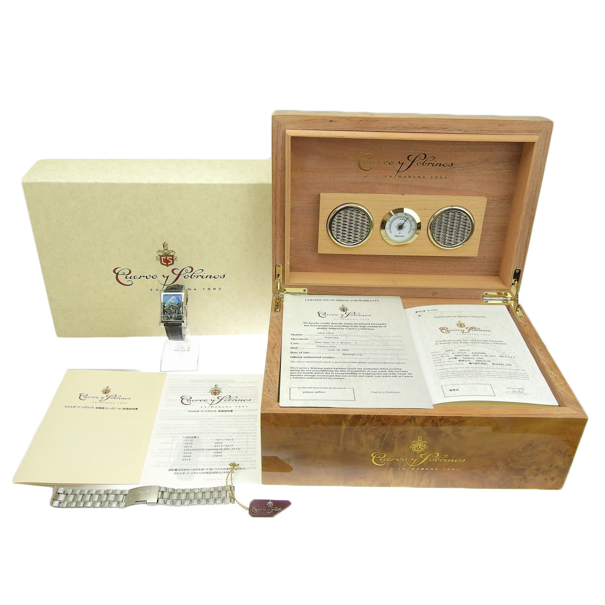 エスプレンディドス 2414-1SCO SS/革 Tobacco color 自動巻き メンズ