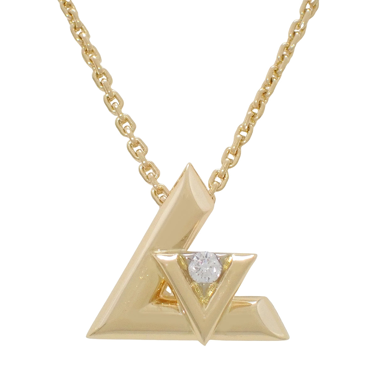 ペンダント LV ヴォルト ワン PM ダイヤモンド イエローゴールド K18YG 5.8g
