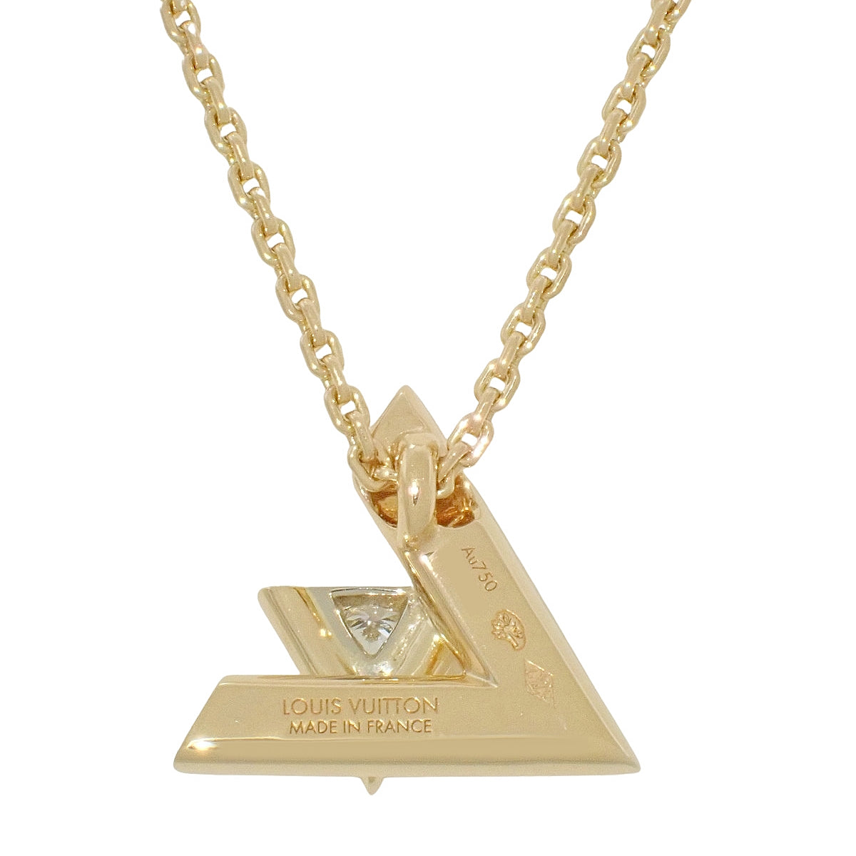 ペンダント LV ヴォルト ワン PM ダイヤモンド イエローゴールド K18YG 5.8g