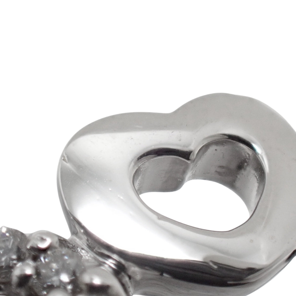 ハート ダイヤ リング ダイヤモンド D0.25 ホワイトゴールド K18WG 4.5g