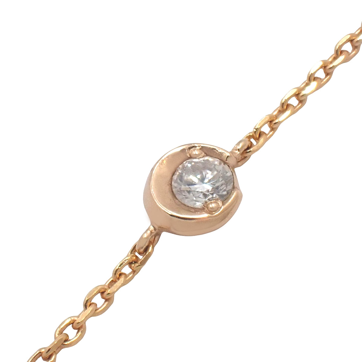 钻石 D0.03 粉金 K18PG 0.8克