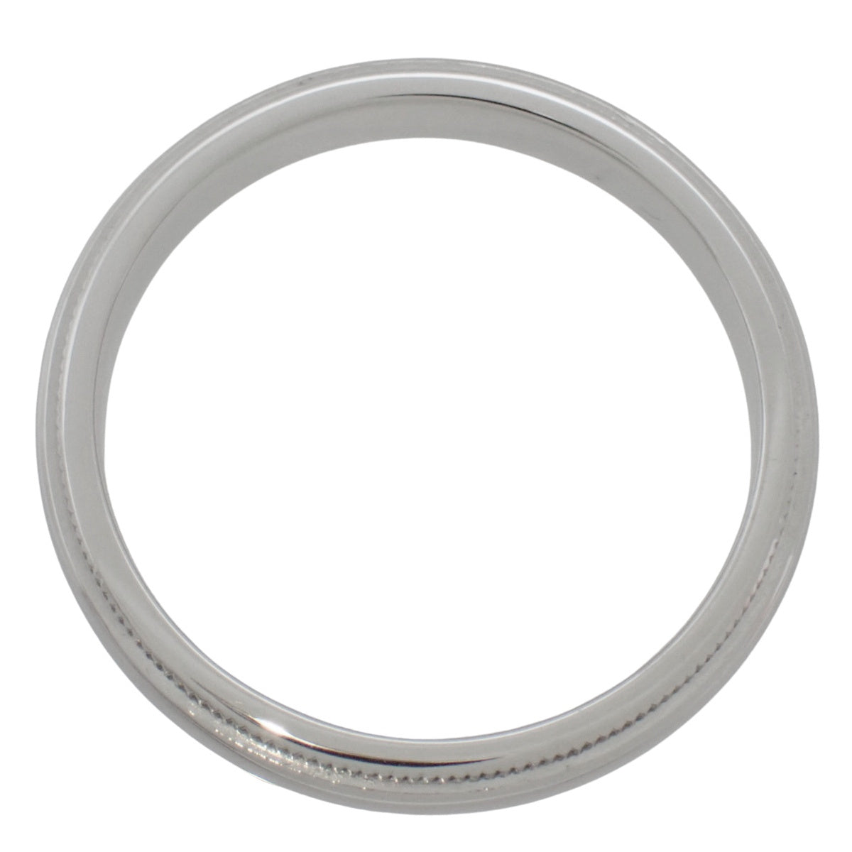 Milgrain Band Ring Platinum Pt950 Size 14 (US 7) 5.4g