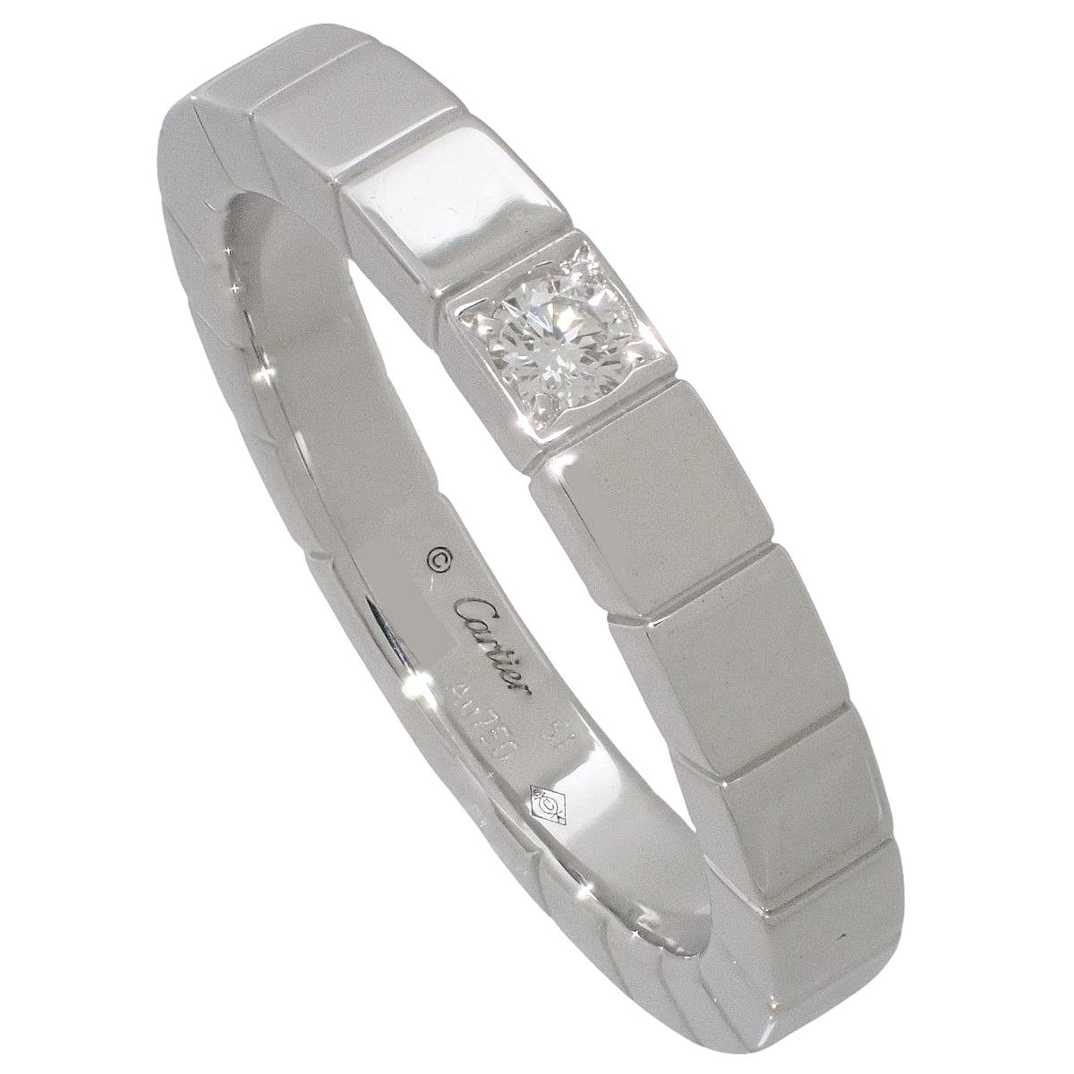 ラニエール 1P リング ダイヤモンド ホワイトゴールド K18WG 6.4g