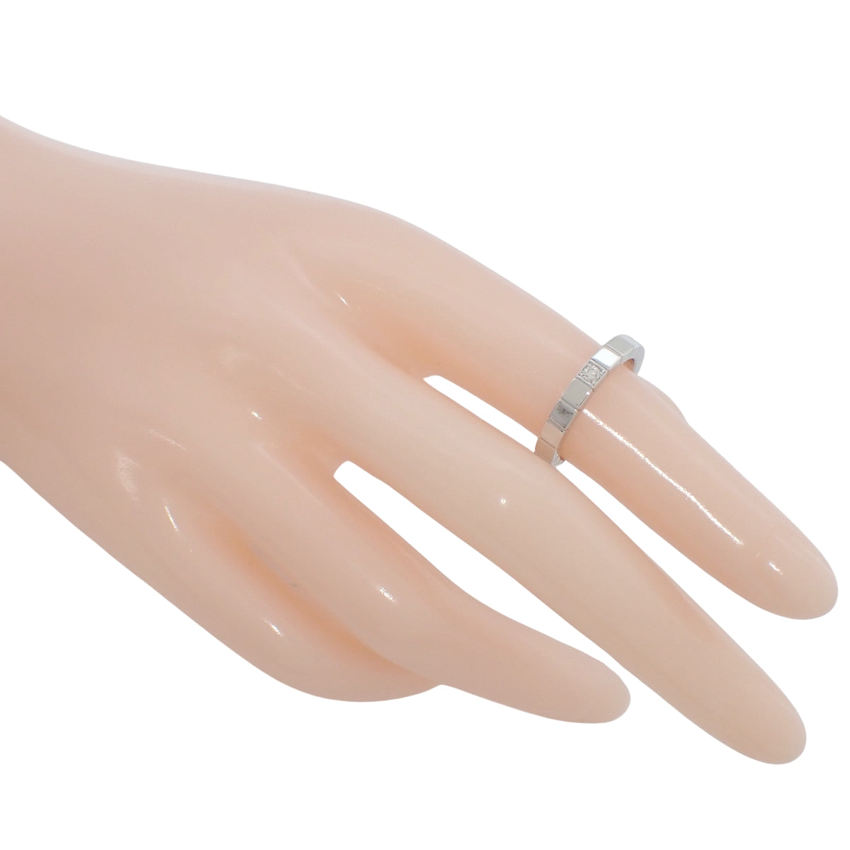 ラニエール 1P リング ダイヤモンド ホワイトゴールド K18WG 6.4g