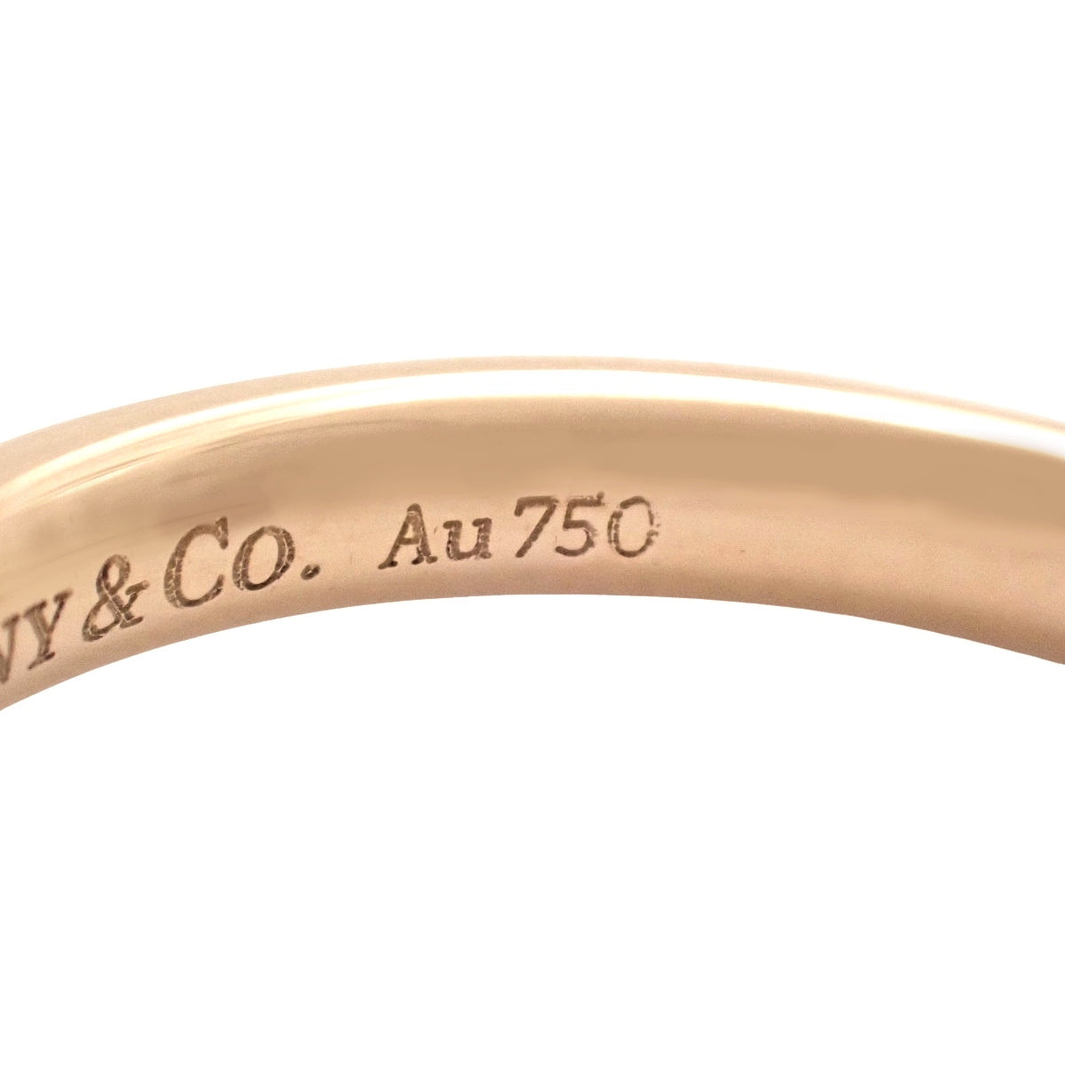 Curved Band Ring Diamond Pink Gold K18PG 2.5g