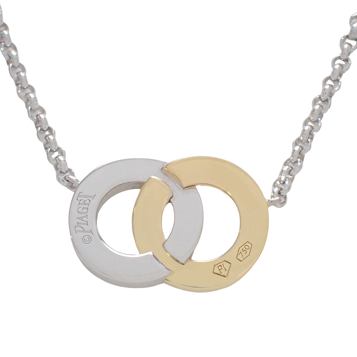 ポセション ネックレス ダイヤモンド K18WG K18YG 11.4g