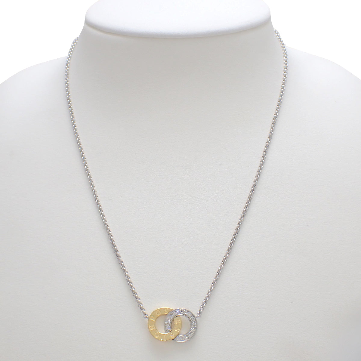 ポセション ネックレス ダイヤモンド K18WG K18YG 11.4g