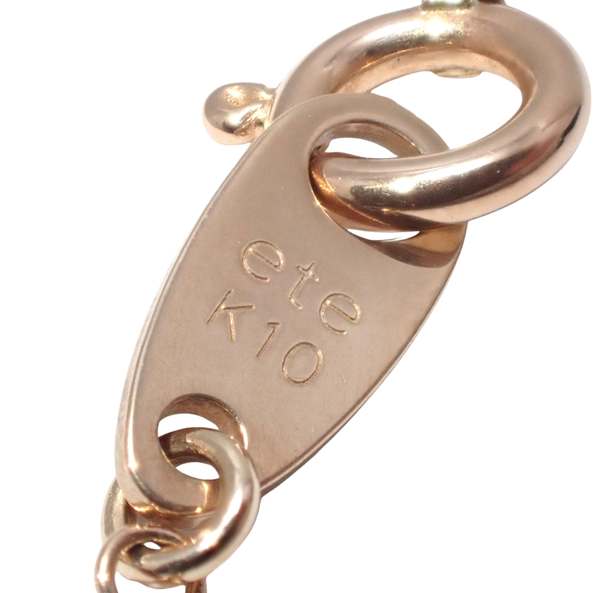 ダイヤモンド ネックレス ピンクゴールド K10PG 0.5g ete