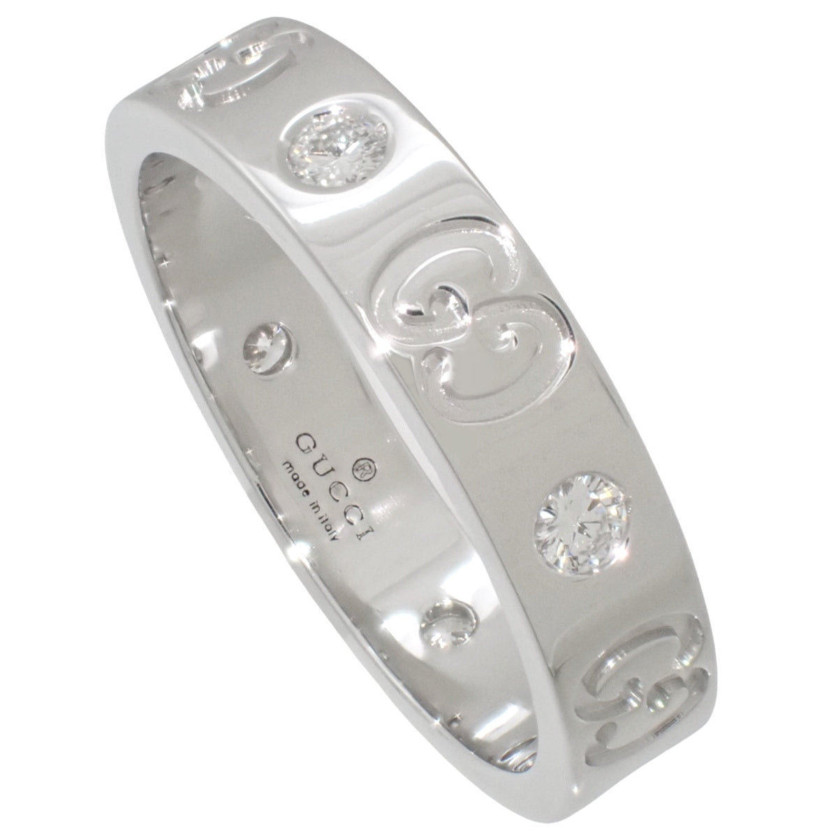 アイコン ダイヤ リング ダイヤモンド ホワイトゴールド K18WG 4.1g