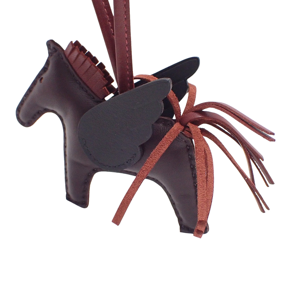 Rodeo Charm Pegasus PM Anjou Milo Vaux Swift Rouge Serie Rouge H Black B Stamp