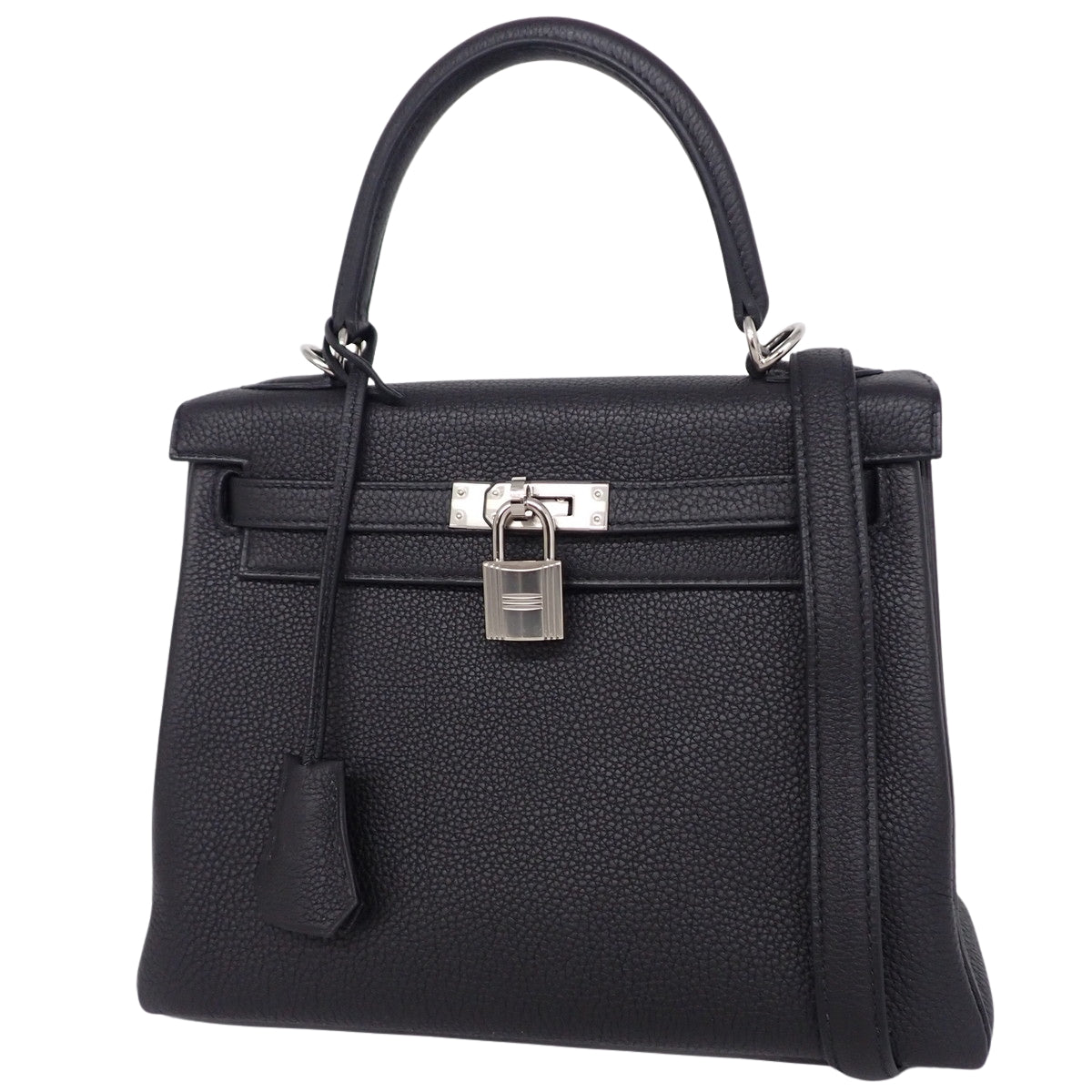 ケリー25 (内縫い) トゴ パラジウム金具 ブラック B刻印