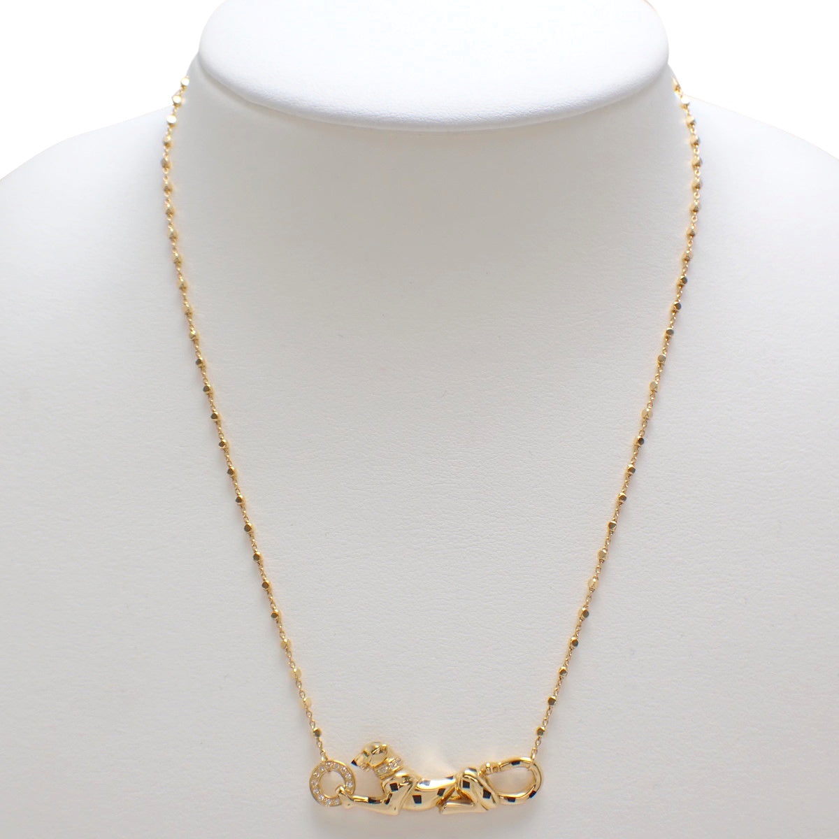 Panthère de Cartier pendant with diamonds, tsavorite garnets, and yellow gold (18K yellow gold), 11.3g