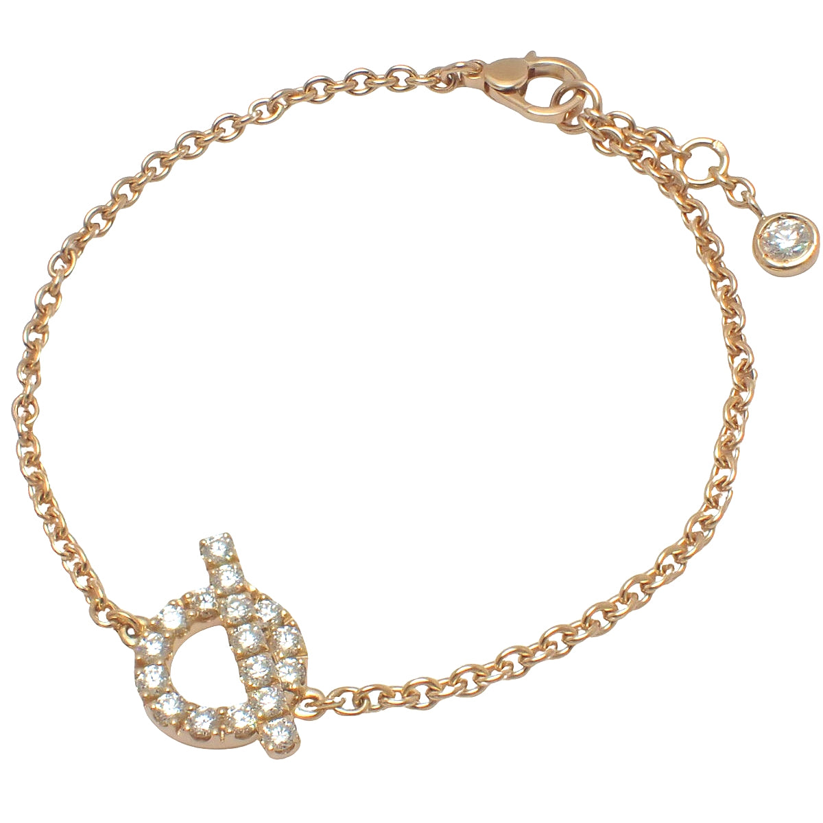 フィネス ブレスレット ダイヤモンド D0.55 ピンクゴールド K18PG 3.5g