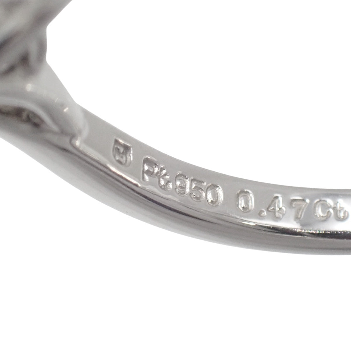 Diamond Ring D0.47 Platinum Pt950 4.0g