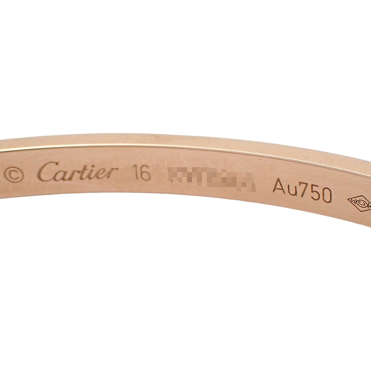 LOVE手链 小号 粉金K18PG 16 17.2克