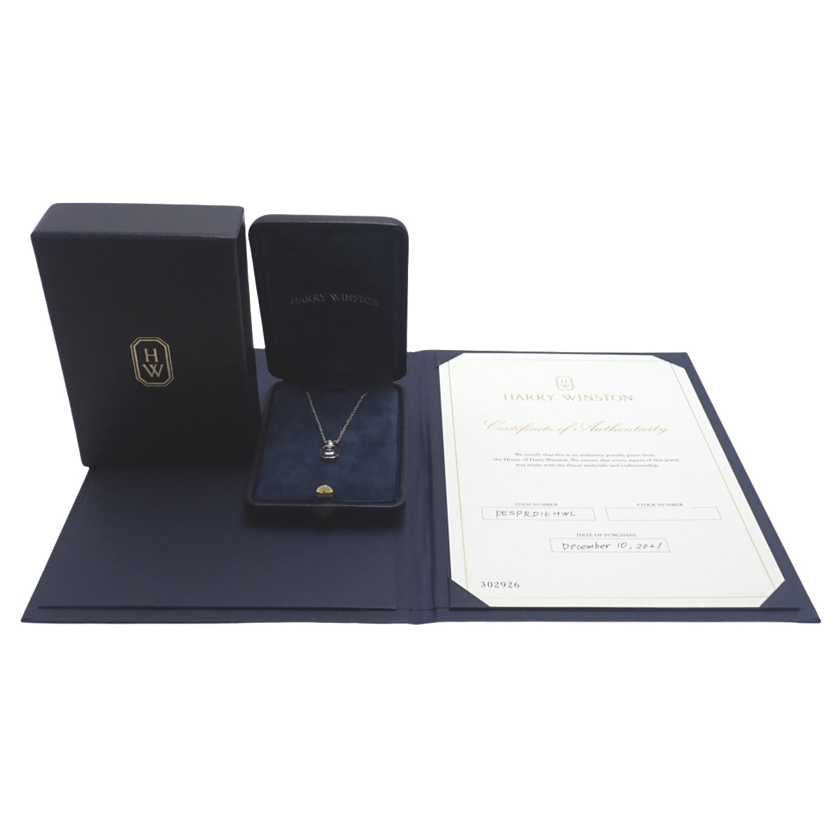 HWロゴ ネックレス サファイア/ダイヤモンド プラチナ Pt950 7.9g