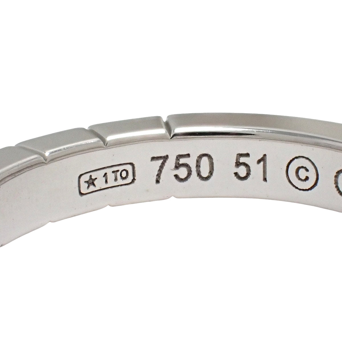 Raniere Ring White Gold K18WG 51 5.8g