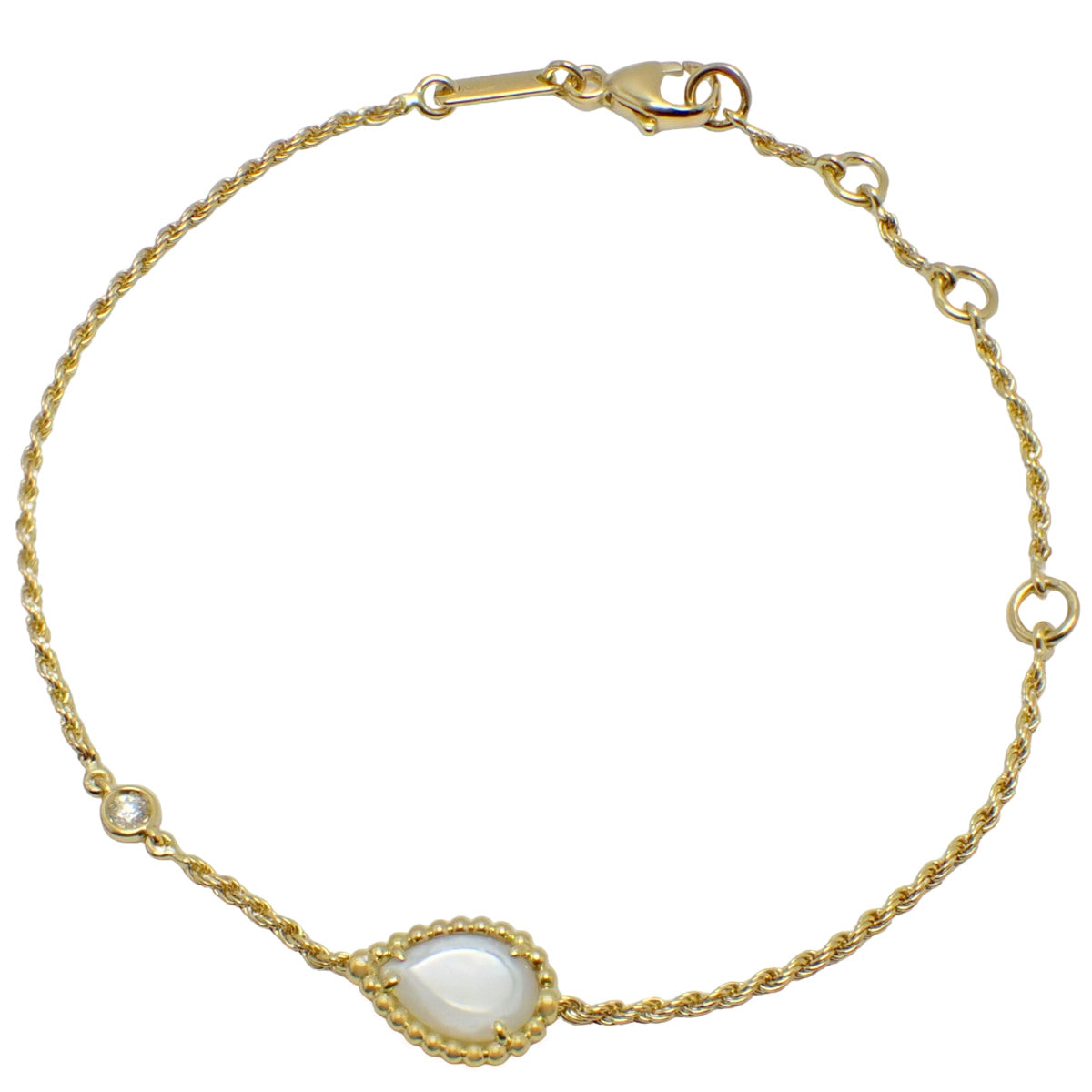 セルパンボエム ブレスレット XS マザーオブパール/ダイヤモンド K18YG 2.5g