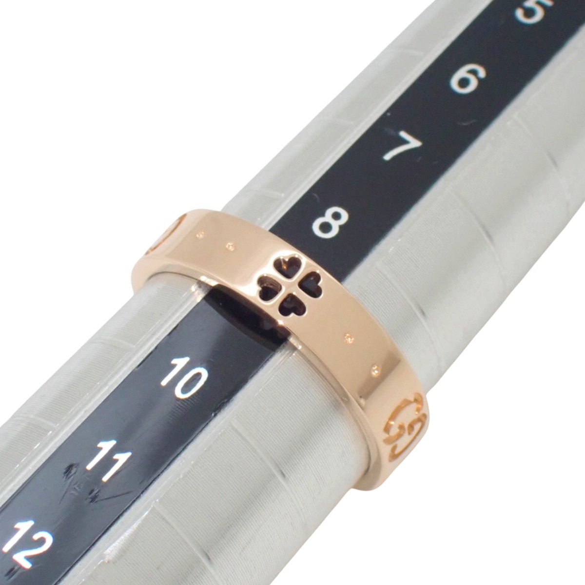 アイコン クローバー リング ピンクゴールド K18PG 3.6g