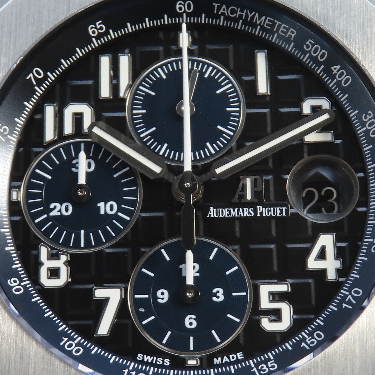 ロイヤルオーク オフショアクロノ 26470ST.OO.A028CR.01 SS/ラバー ブラック/ブルー 自動巻き メンズ