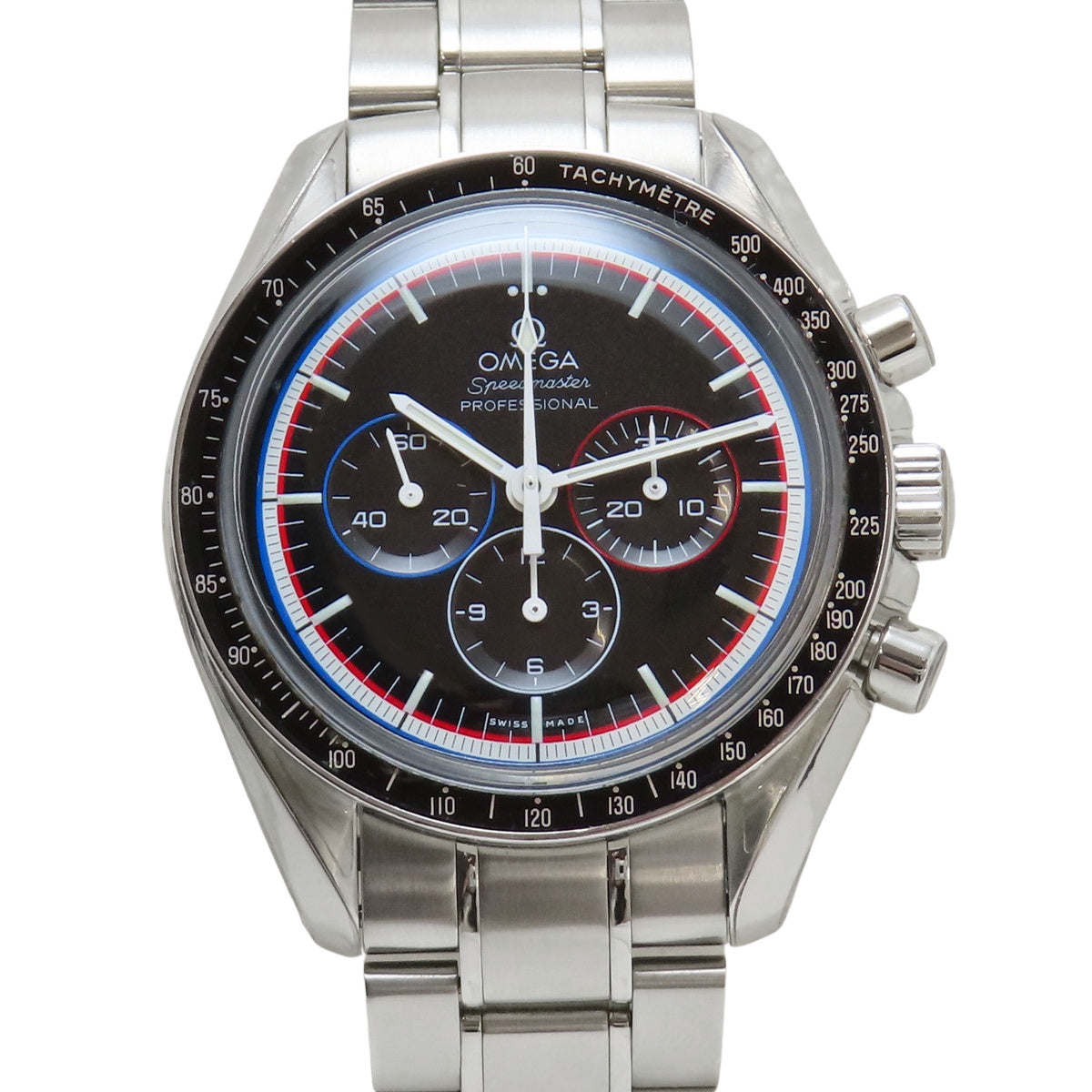 Speedmaster Professional Apollo 311.30.42.30.01.003 SS Black Manual Winding Men's