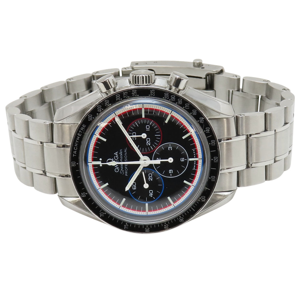 Speedmaster Professional Apollo 311.30.42.30.01.003 SS Black Manual Winding Men's