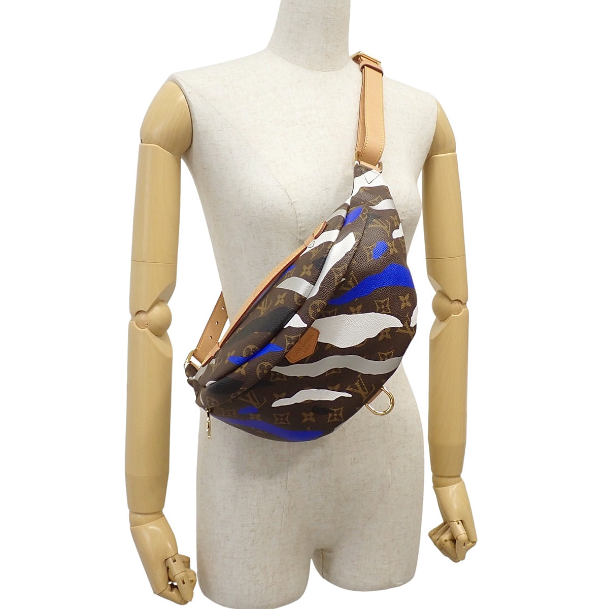 モノグラム バムバッグ リーグオブレジェンド ブラウン ブルー ホワイト M45106