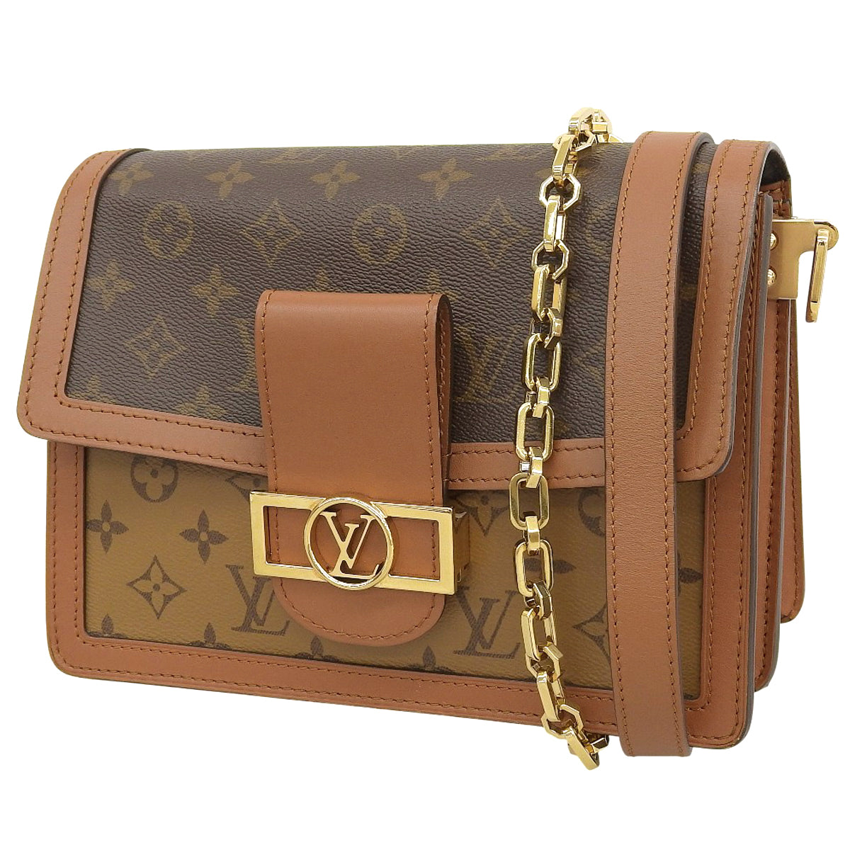 モノグラム・リバース ドーフィーヌ MM ブラウン キャメル M45958