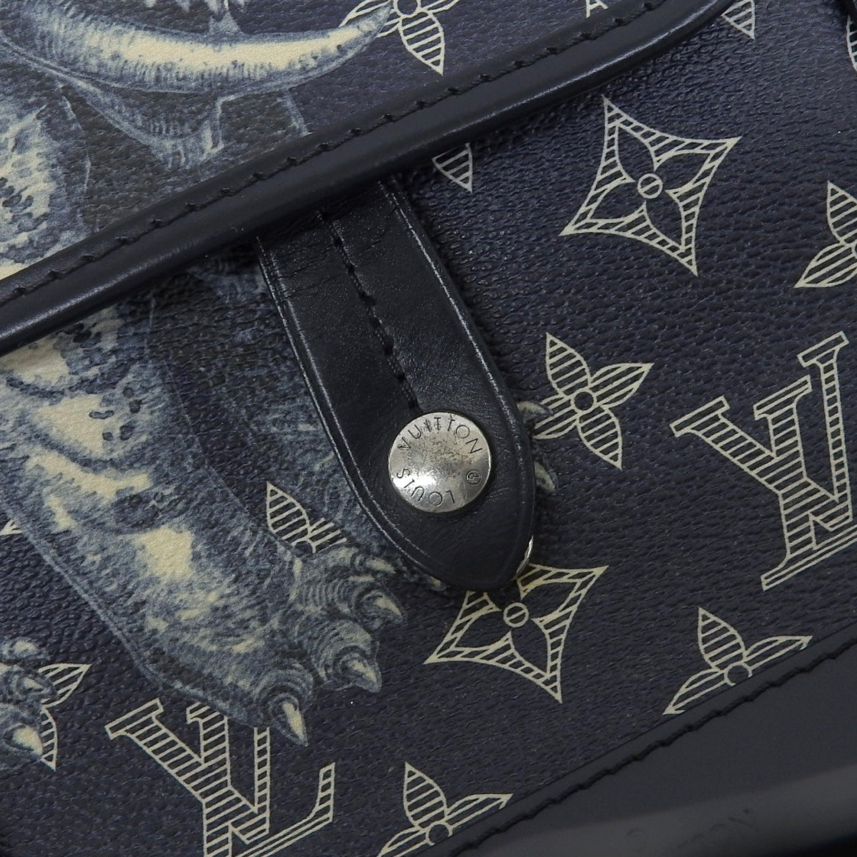 Monogram Savanna Messenger BB Navy Blue White M54246 Chapman Brothers Collaboration