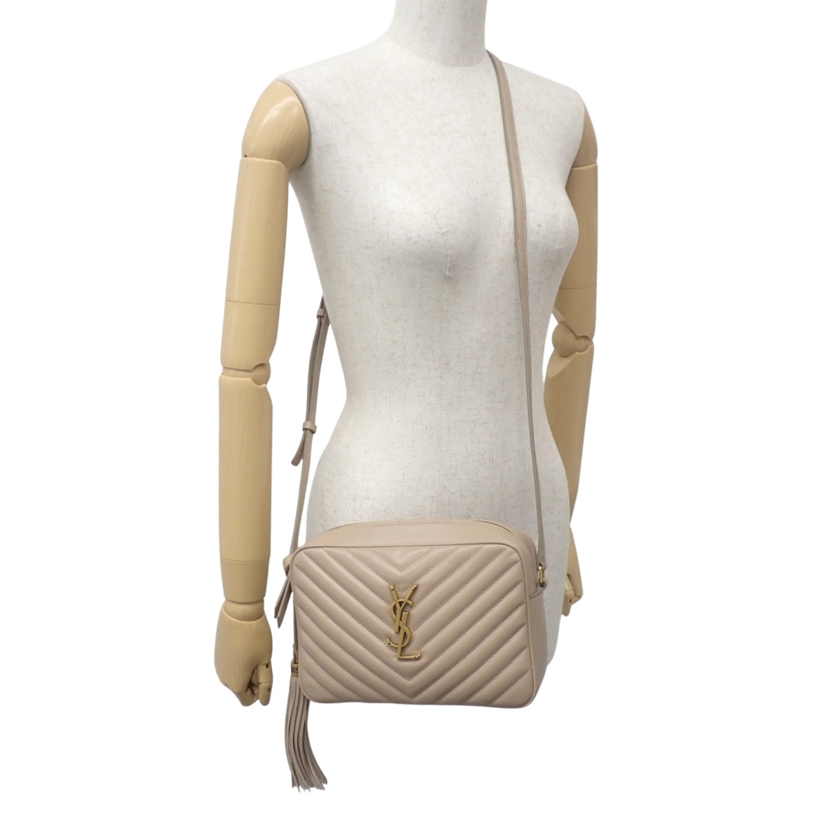 ルーカメラバッグ レザー ベージュ 612544