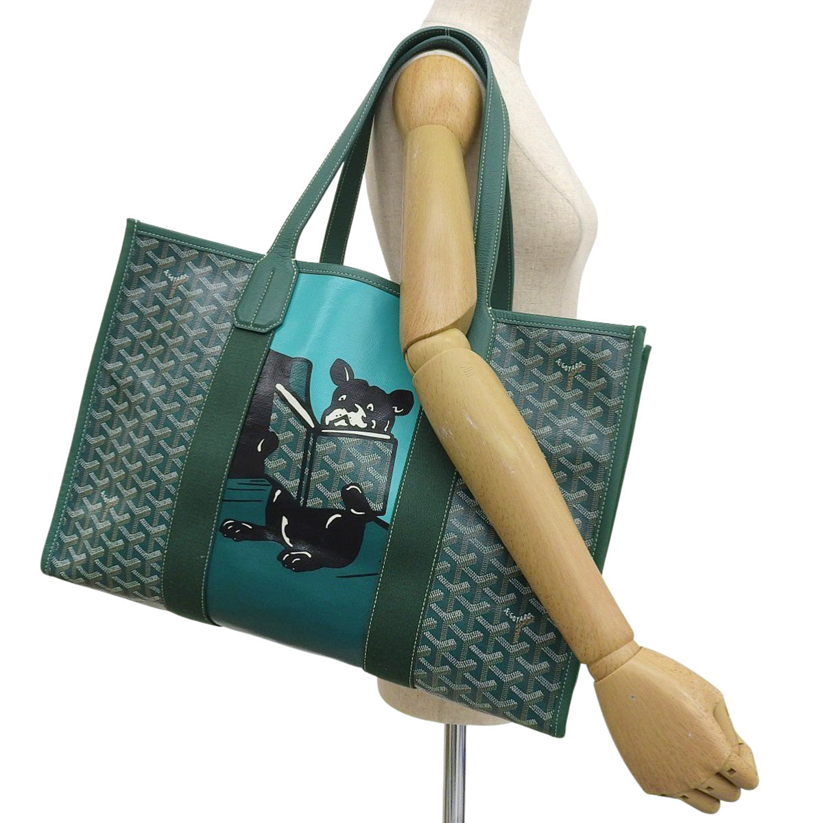 ヴィレットMM PVCコーティングキャンバス カーフ グリーン