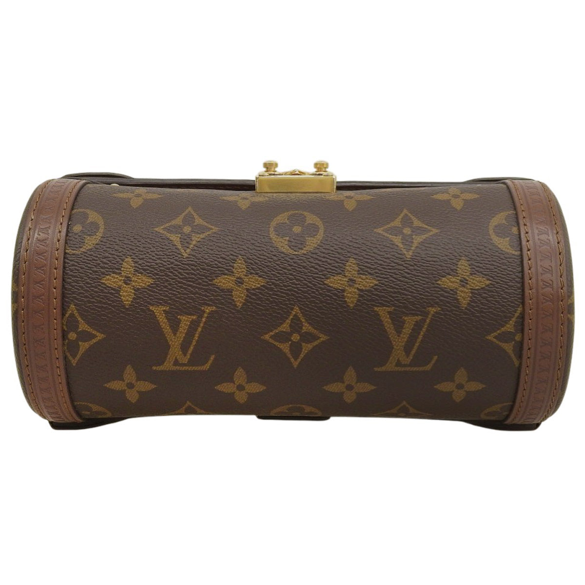 Papillon Trunk Monogram Canvas Leather Brown M57835