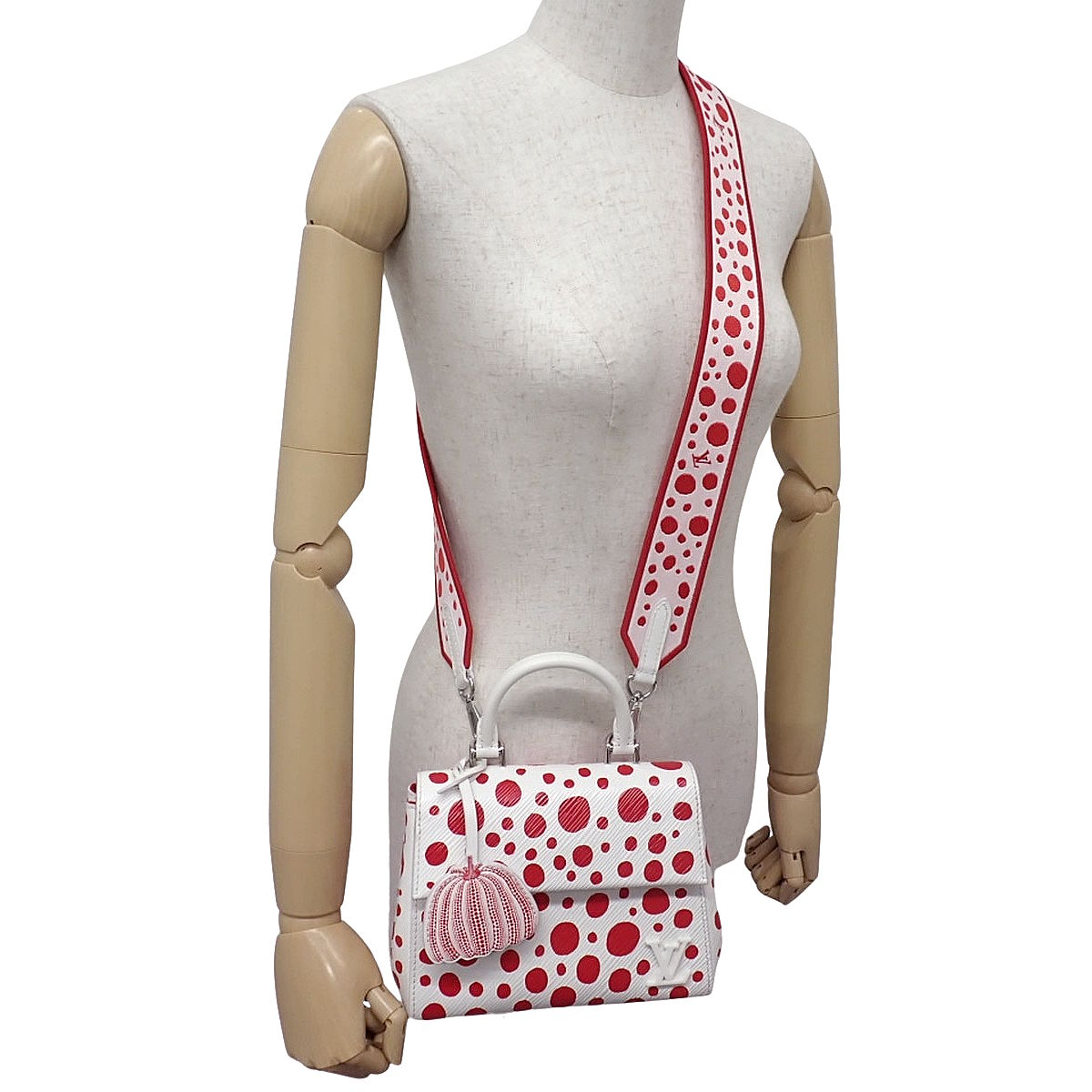 Epi LV x YK Cluny Mini White Red M21722 Kusama Yayoi Collaboration