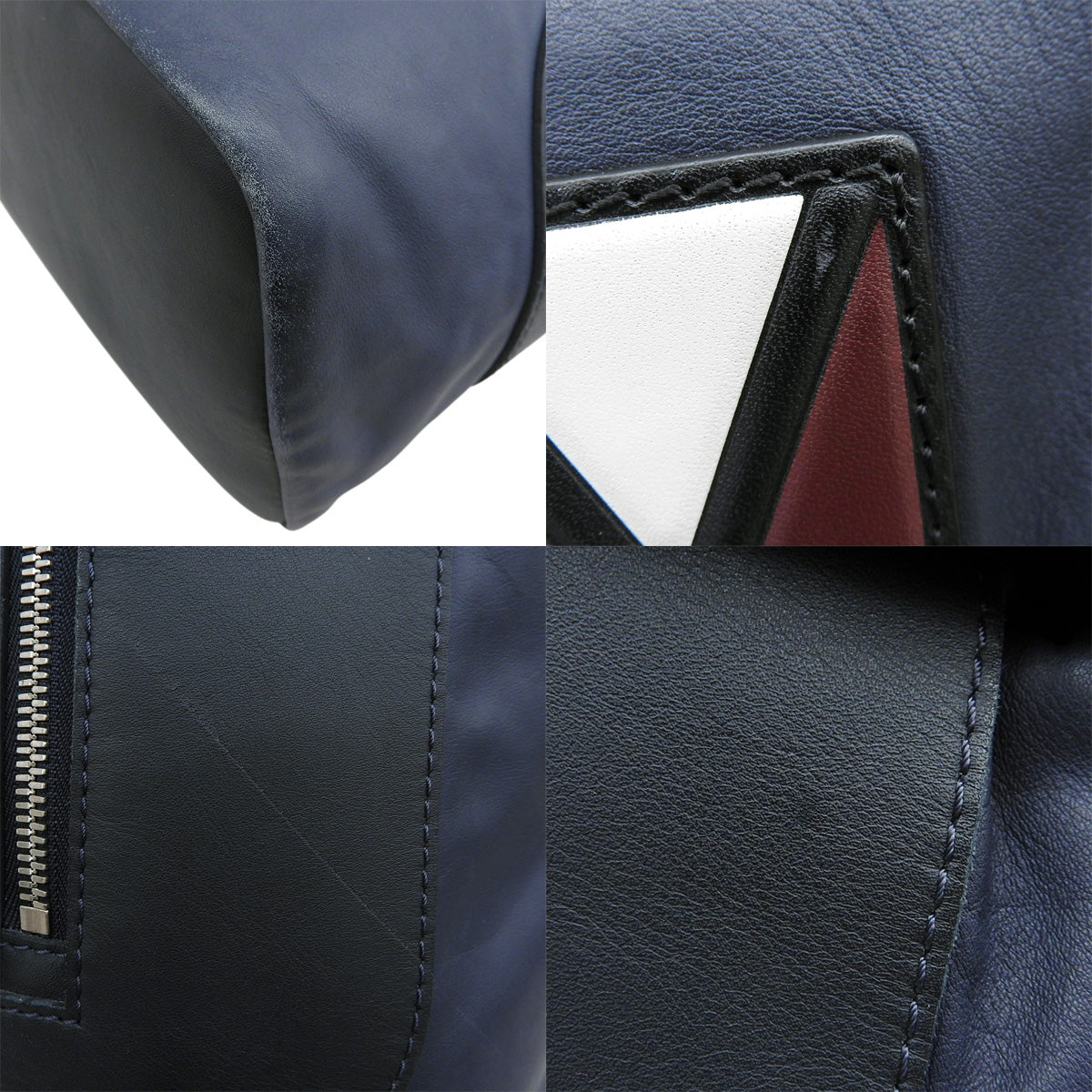 Vライン ガストンV パルス バックパック レザー ネイビー ブラック レッド赤 ホワイト白 ブルー青 M51106 デイパック ショルダー 肩掛けバッグ