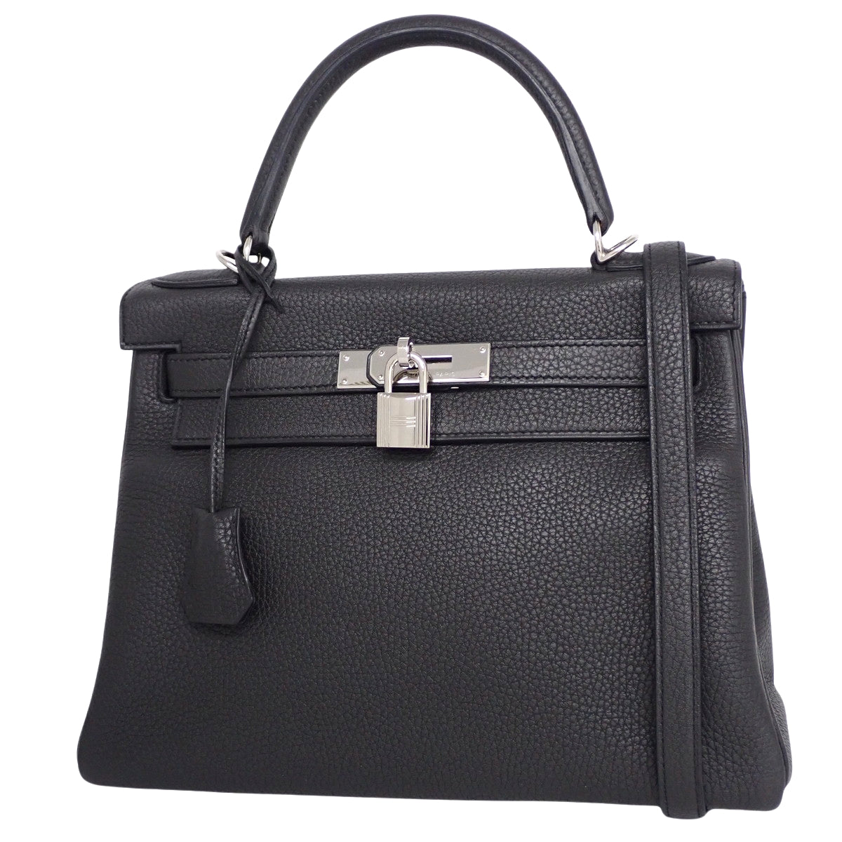 ケリー28 (内縫い) トリヨンクレマンス パラジウム金具 プロン シルバー金具 X刻印