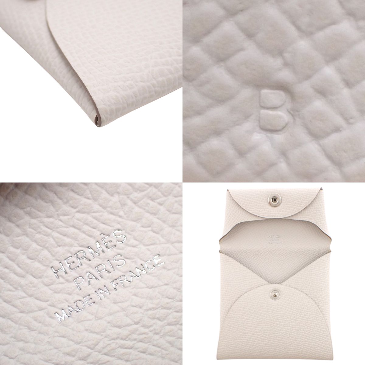 Bastia Epsom leather, palladium hardware, Gripere silver hardware, B stamp