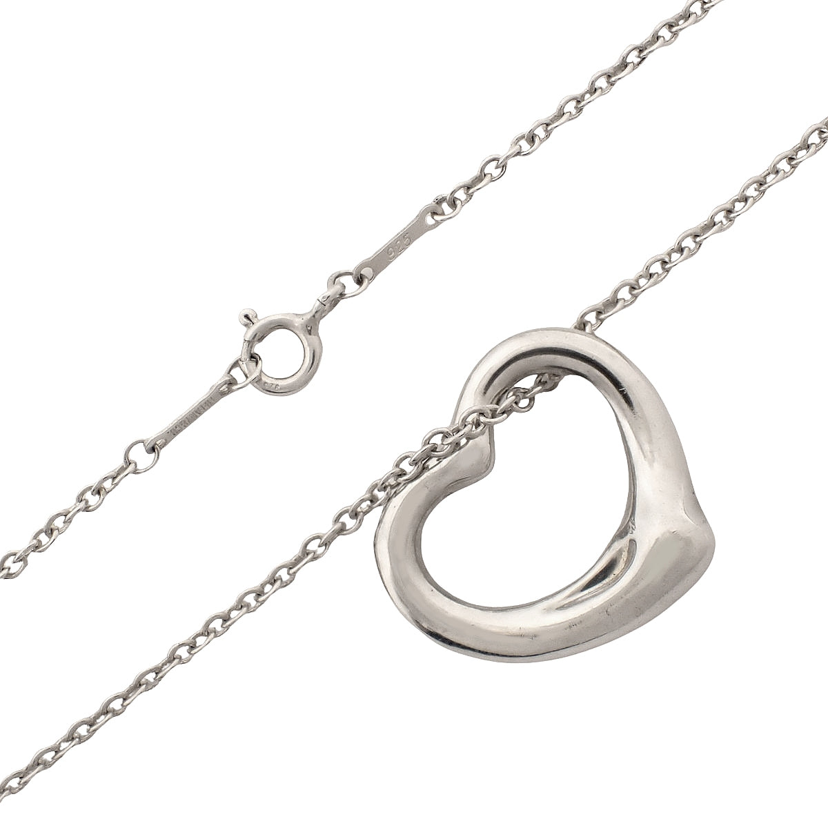 Open Heart Pendant Silver SV925