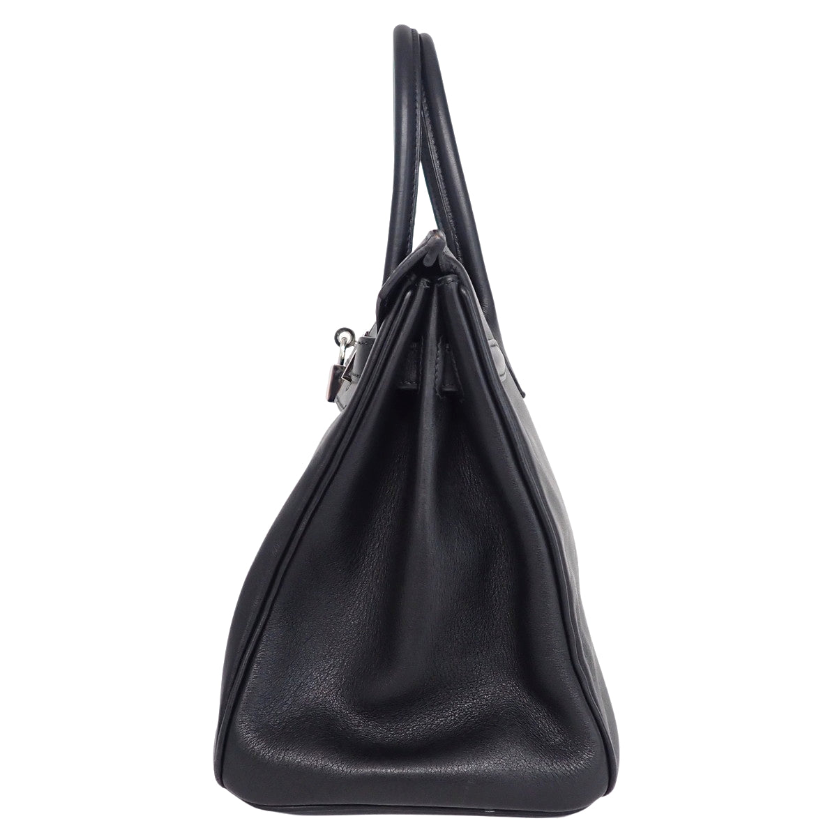 Birkin 30 in Vauxhall Swift leather, palladium hardware, black, with J stamp