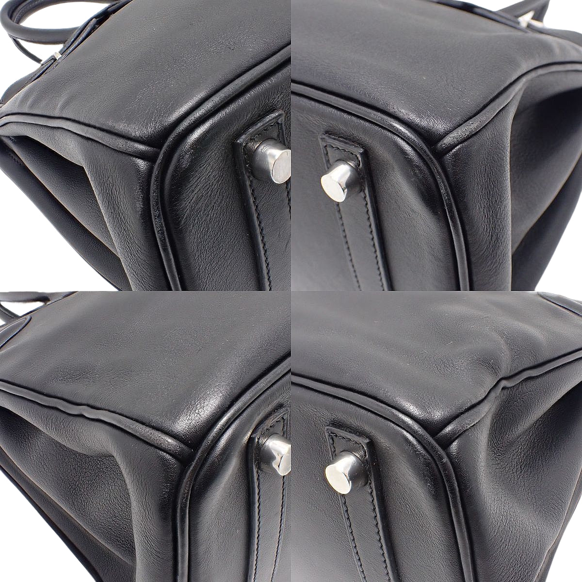 Birkin 30 in Vauxhall Swift leather, palladium hardware, black, with J stamp