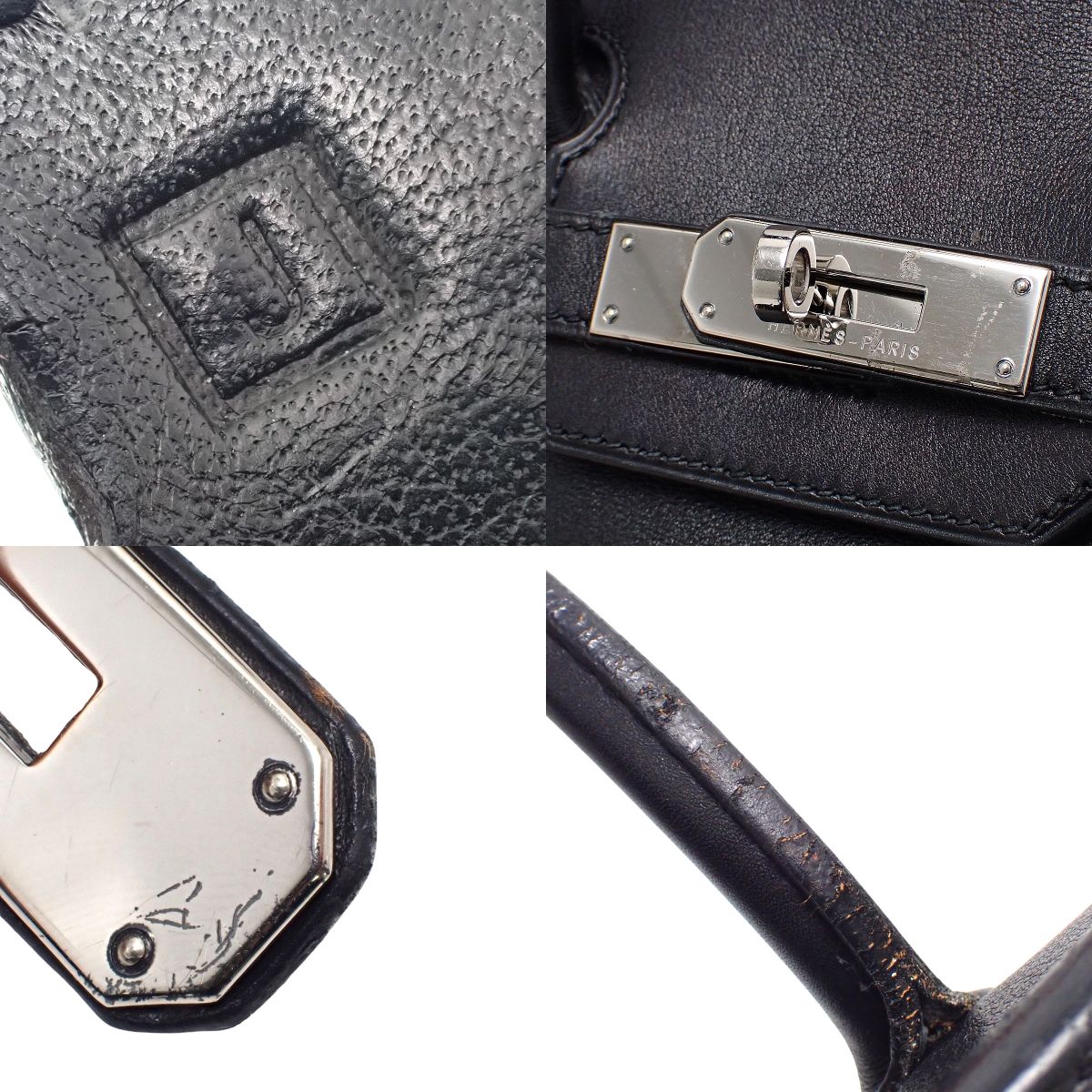 Birkin 30 in Vauxhall Swift leather, palladium hardware, black, with J stamp