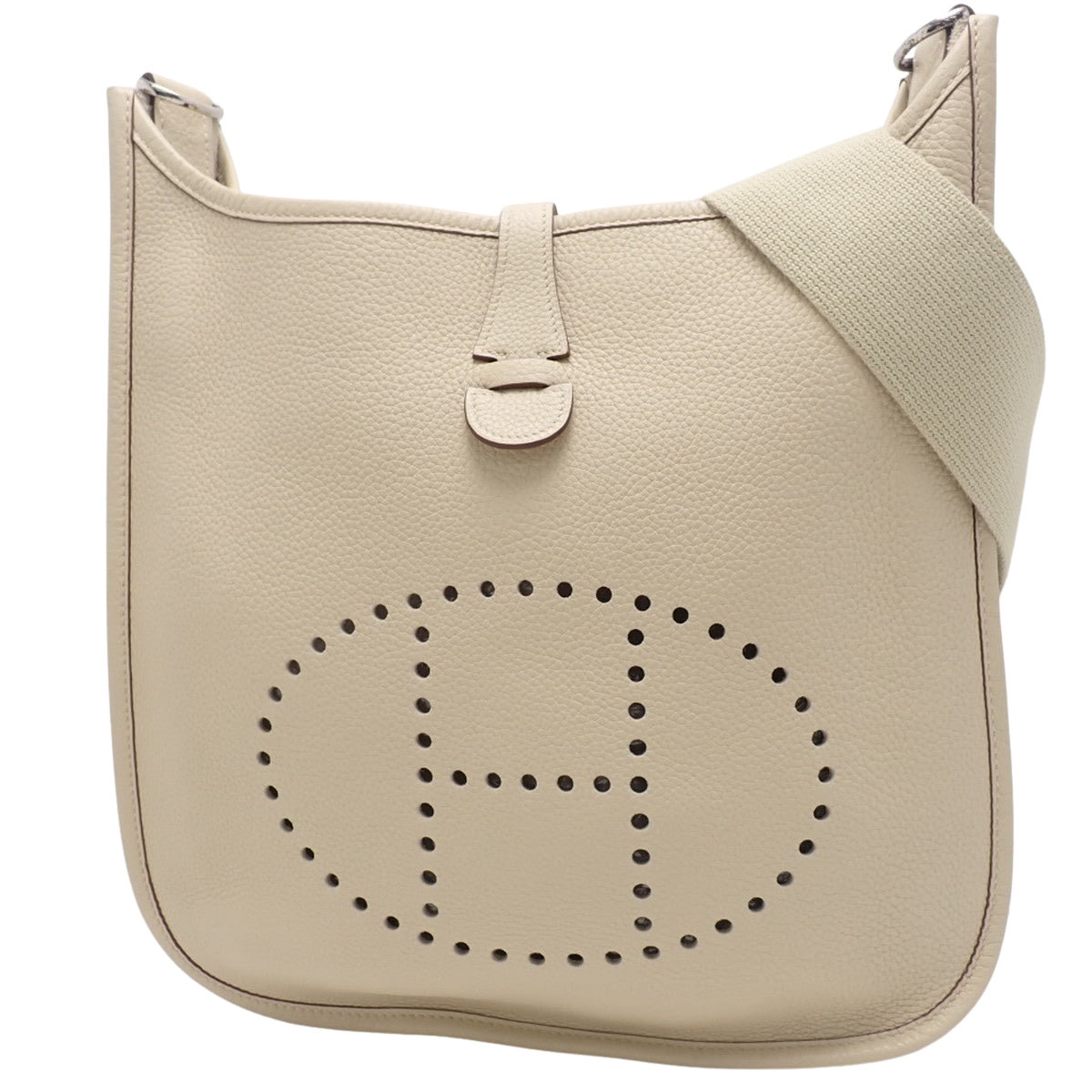 Evelyn 2PM Taurillon Clemence Parchemin Silver Hardware K Stamp