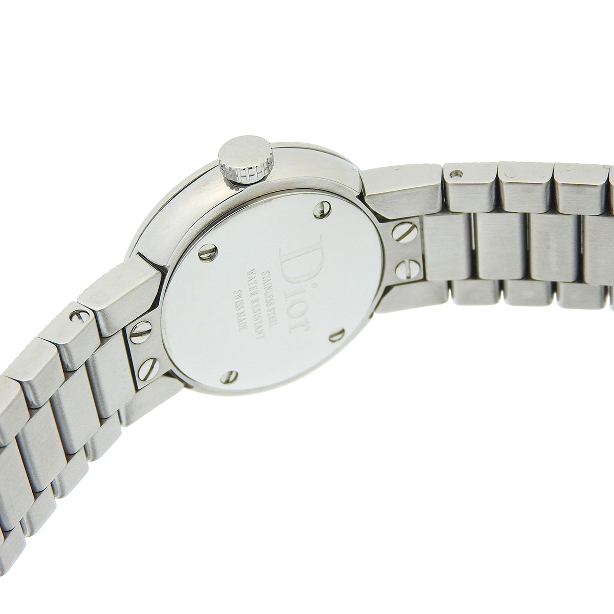 La Baby D CD041110 SS Shell Dial Diamond Index Quartz Ladies