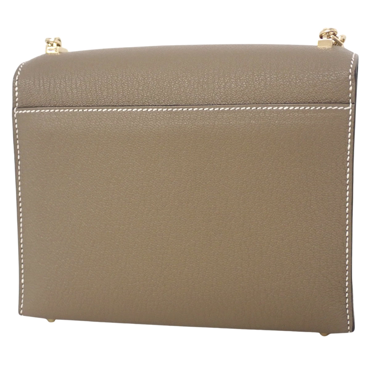 Velu Mini Chevre Etoupe/Etoupe, Gold Hardware, B Stamp